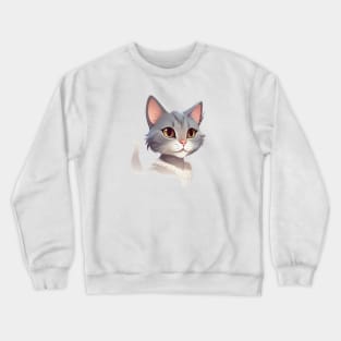 Awww!!!, so cute little kitten! Crewneck Sweatshirt